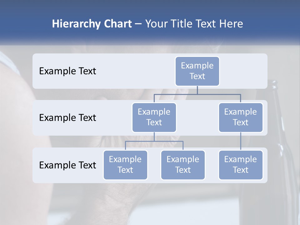 A Man Holding His Face Next To A Bottle Of Beer PowerPoint Template