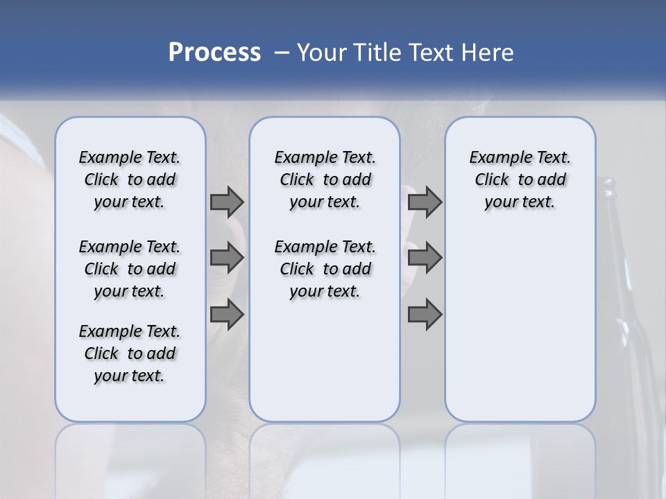 A Man Holding His Face Next To A Bottle Of Beer PowerPoint Template