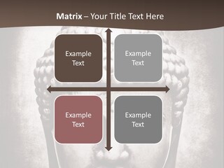 A Buddha Statue Is Shown In Black And White PowerPoint Template
