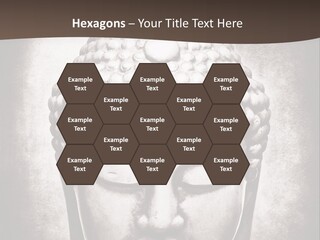 A Buddha Statue Is Shown In Black And White PowerPoint Template