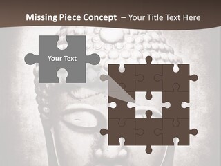 A Buddha Statue Is Shown In Black And White PowerPoint Template
