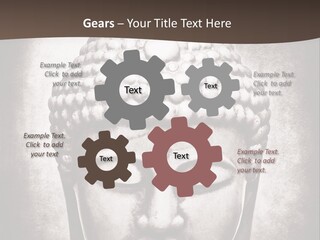 A Buddha Statue Is Shown In Black And White PowerPoint Template