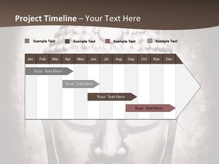A Buddha Statue Is Shown In Black And White PowerPoint Template