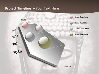 A Buddha Statue Is Shown In Black And White PowerPoint Template