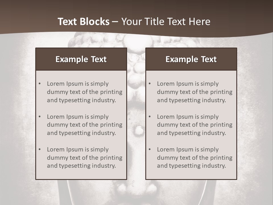 A Buddha Statue Is Shown In Black And White PowerPoint Template
