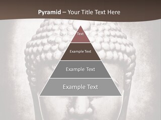 A Buddha Statue Is Shown In Black And White PowerPoint Template