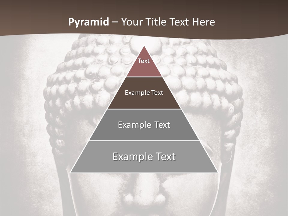 A Buddha Statue Is Shown In Black And White PowerPoint Template