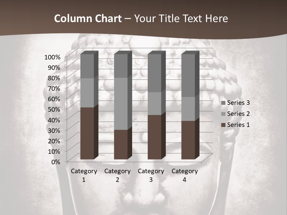 A Buddha Statue Is Shown In Black And White PowerPoint Template