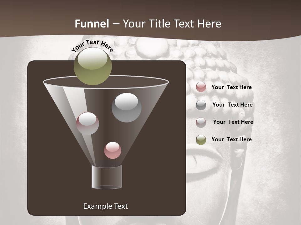 A Buddha Statue Is Shown In Black And White PowerPoint Template