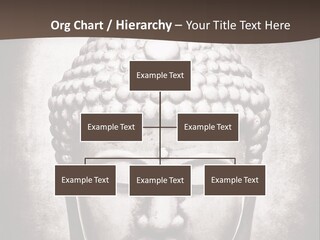 A Buddha Statue Is Shown In Black And White PowerPoint Template