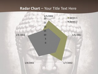 A Buddha Statue Is Shown In Black And White PowerPoint Template