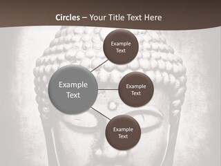 A Buddha Statue Is Shown In Black And White PowerPoint Template