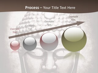 A Buddha Statue Is Shown In Black And White PowerPoint Template