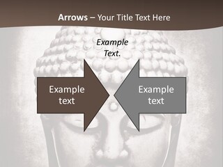 A Buddha Statue Is Shown In Black And White PowerPoint Template
