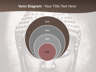 A Buddha Statue Is Shown In Black And White PowerPoint Template