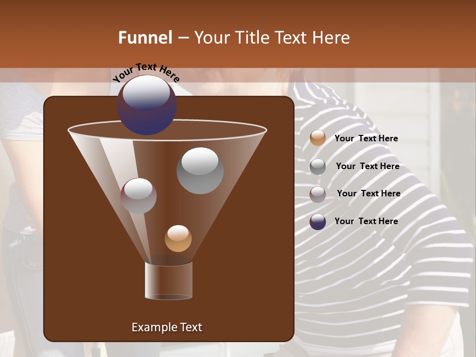 A Woman And A Man Are Outside Of A House PowerPoint Template