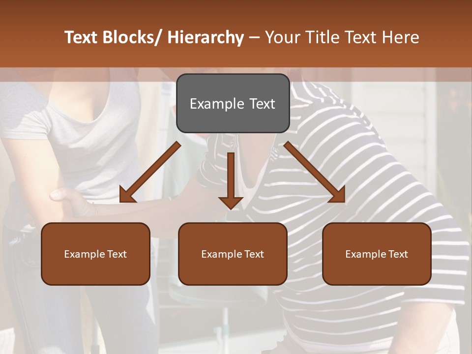 A Woman And A Man Are Outside Of A House PowerPoint Template