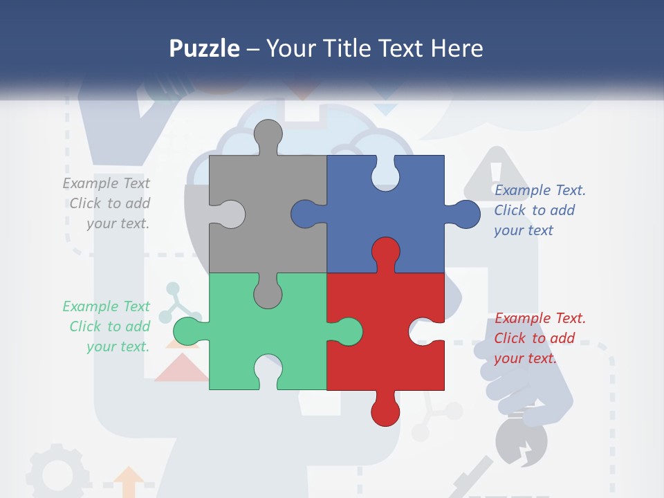 A Man With A Brain On His Head Is Shown In This Powerpoint Presentation PowerPoint Template