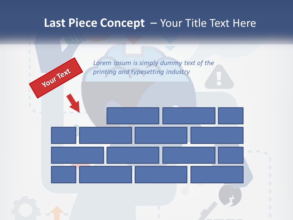 A Man With A Brain On His Head Is Shown In This Powerpoint Presentation PowerPoint Template