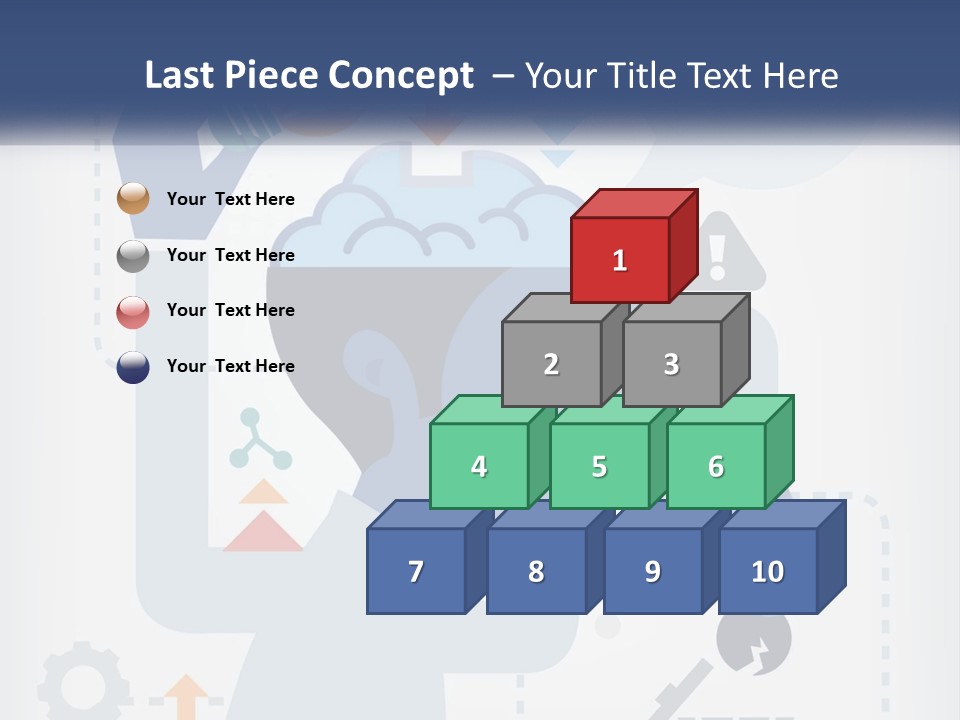 A Man With A Brain On His Head Is Shown In This Powerpoint Presentation PowerPoint Template