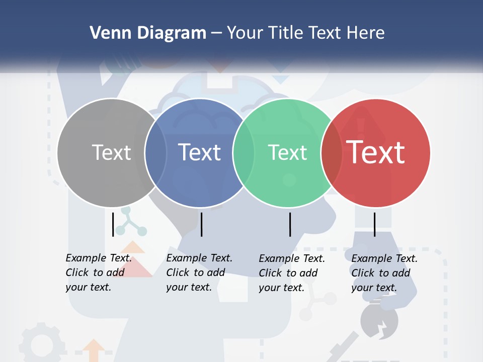 A Man With A Brain On His Head Is Shown In This Powerpoint Presentation PowerPoint Template