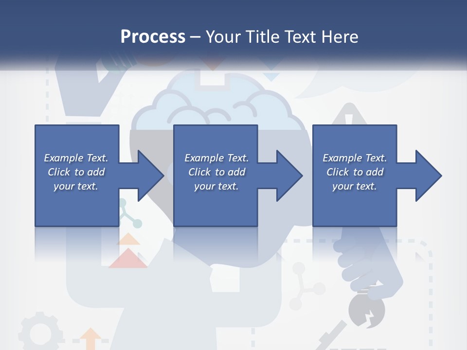 A Man With A Brain On His Head Is Shown In This Powerpoint Presentation PowerPoint Template
