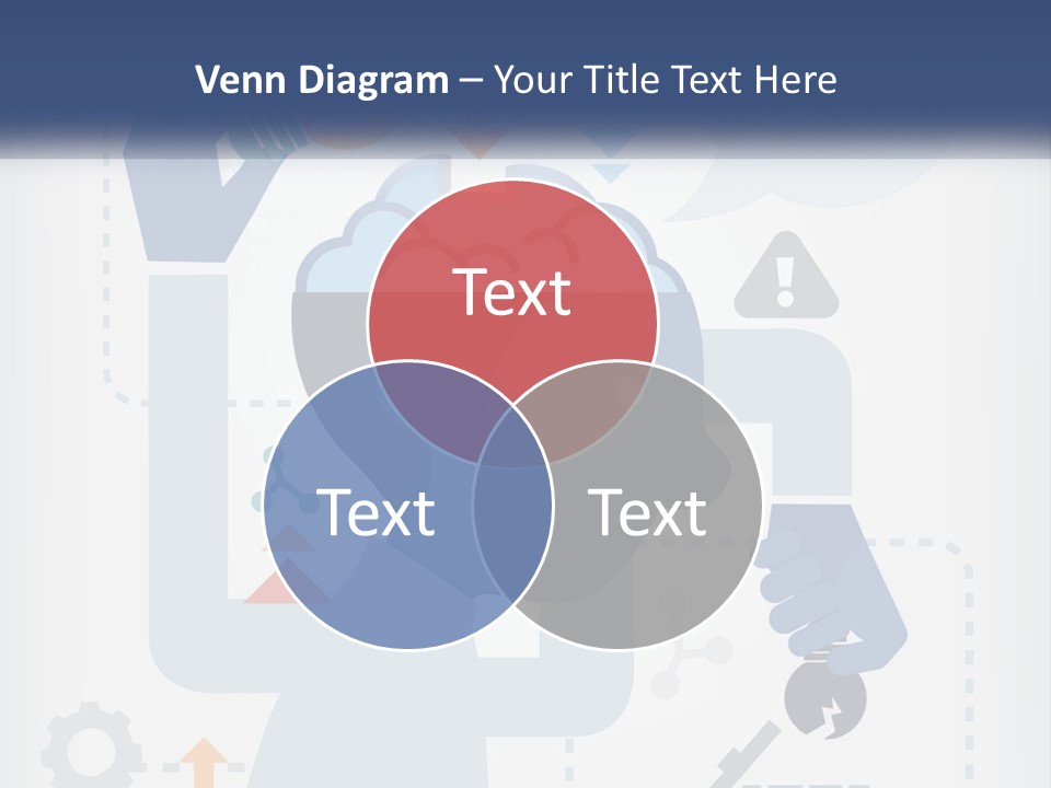 A Man With A Brain On His Head Is Shown In This Powerpoint Presentation PowerPoint Template