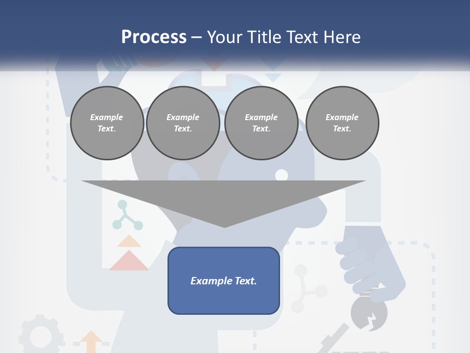 A Man With A Brain On His Head Is Shown In This Powerpoint Presentation PowerPoint Template