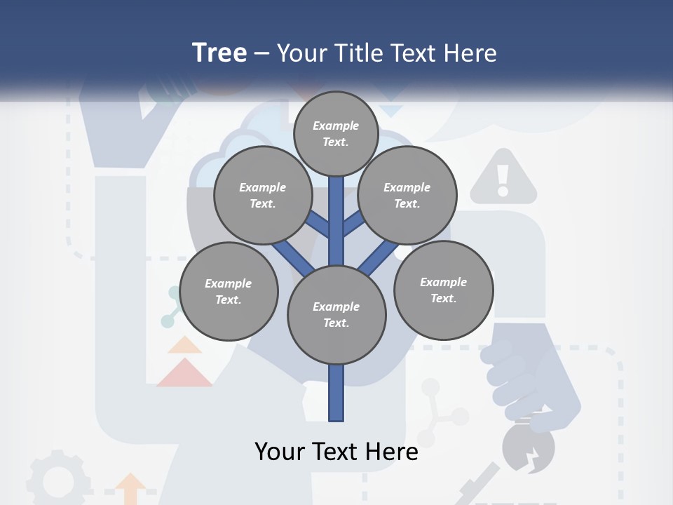 A Man With A Brain On His Head Is Shown In This Powerpoint Presentation PowerPoint Template
