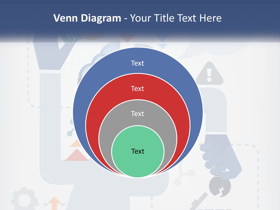 A Man With A Brain On His Head Is Shown In This Powerpoint Presentation PowerPoint Template