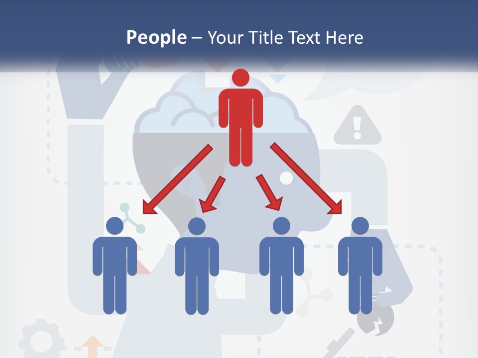 A Man With A Brain On His Head Is Shown In This Powerpoint Presentation PowerPoint Template