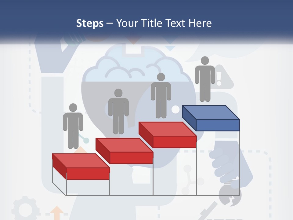 A Man With A Brain On His Head Is Shown In This Powerpoint Presentation PowerPoint Template