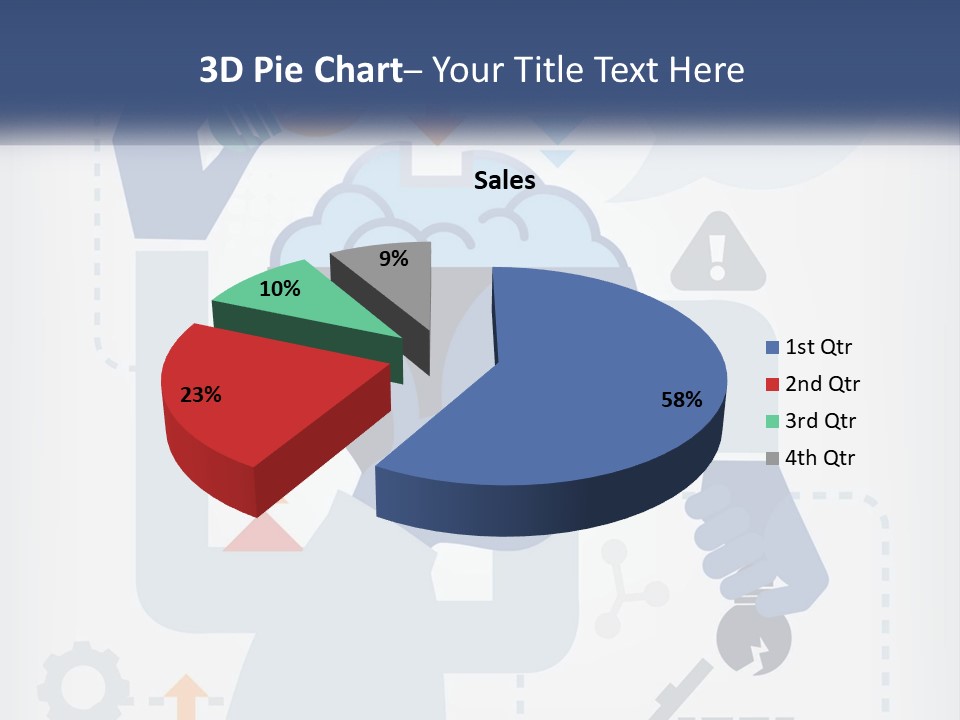 A Man With A Brain On His Head Is Shown In This Powerpoint Presentation PowerPoint Template