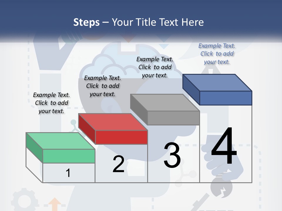 A Man With A Brain On His Head Is Shown In This Powerpoint Presentation PowerPoint Template