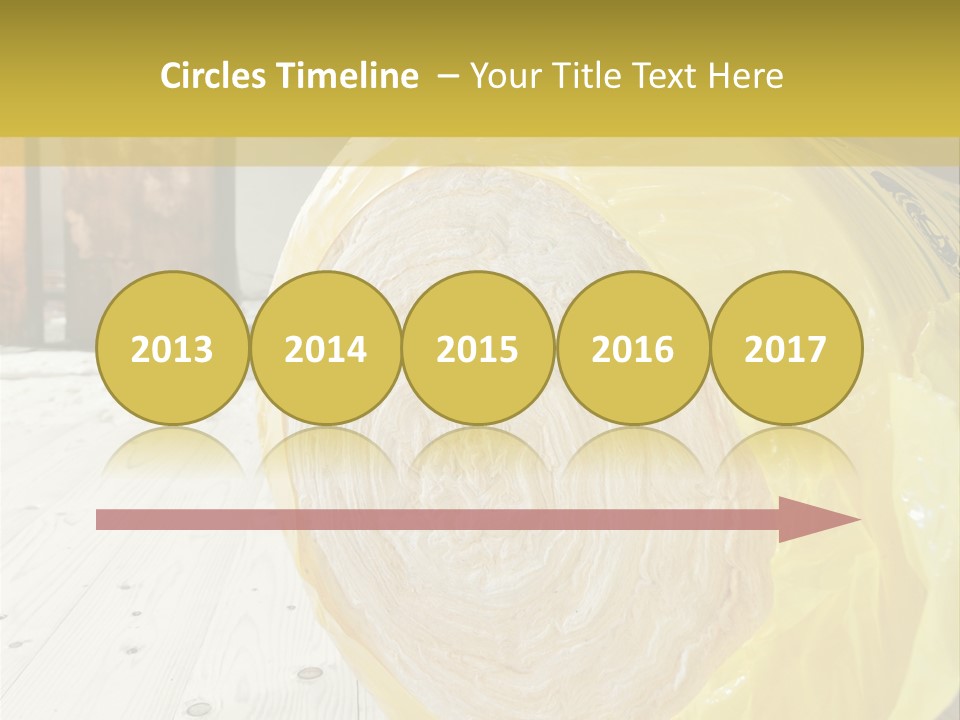 A Yellow Plastic Bag Sitting On Top Of A Wooden Floor PowerPoint Template