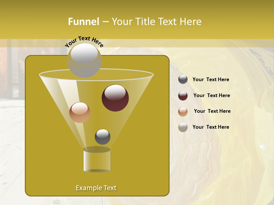 A Yellow Plastic Bag Sitting On Top Of A Wooden Floor PowerPoint Template