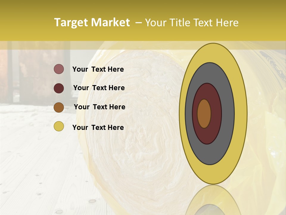 A Yellow Plastic Bag Sitting On Top Of A Wooden Floor PowerPoint Template