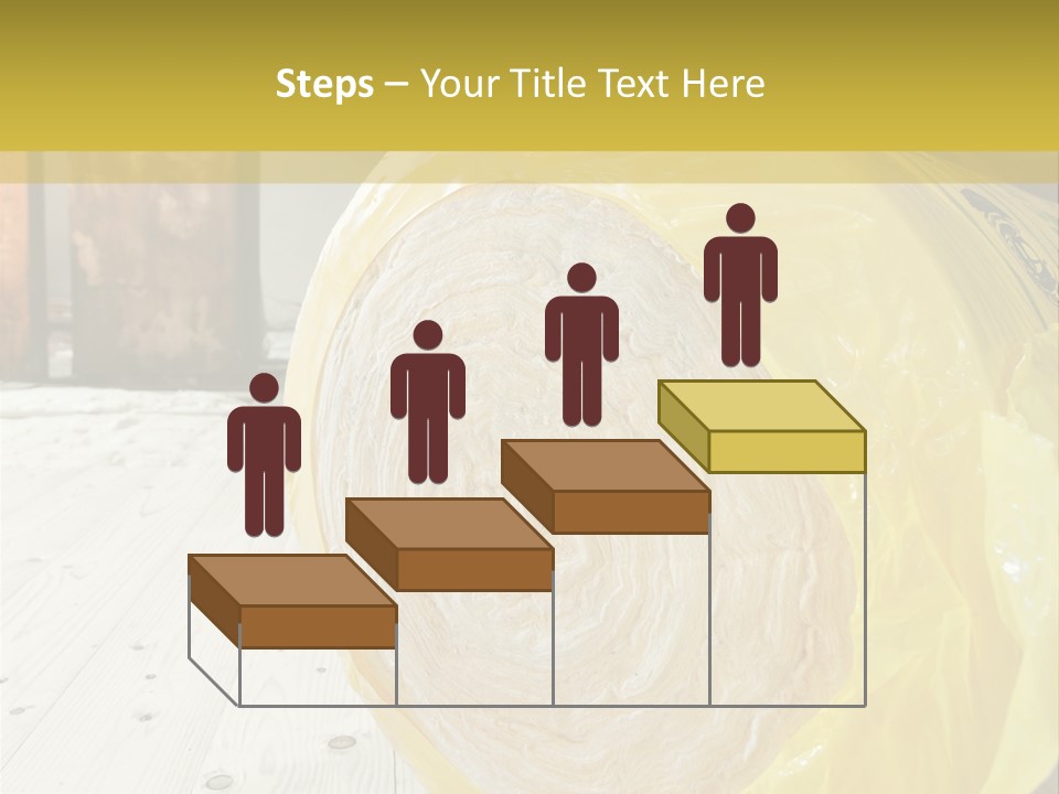 A Yellow Plastic Bag Sitting On Top Of A Wooden Floor PowerPoint Template