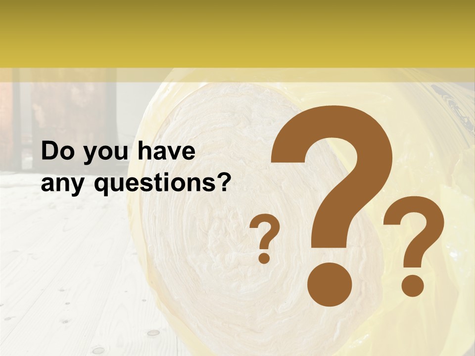 A Yellow Plastic Bag Sitting On Top Of A Wooden Floor PowerPoint Template