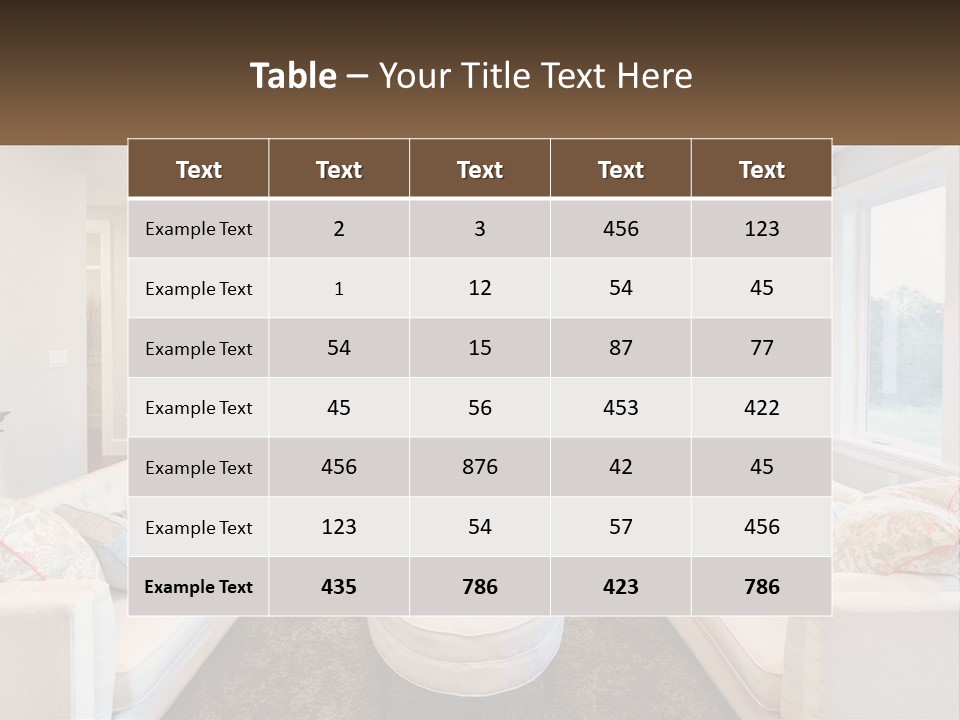 A Living Room Filled With Furniture And A Fire Place PowerPoint Template