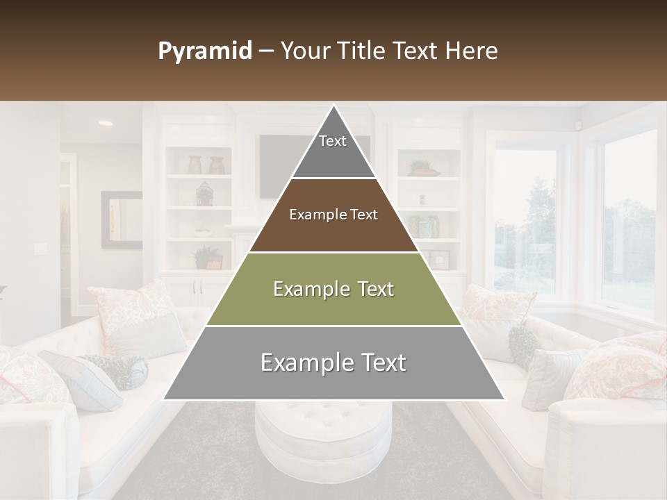 A Living Room Filled With Furniture And A Fire Place PowerPoint Template