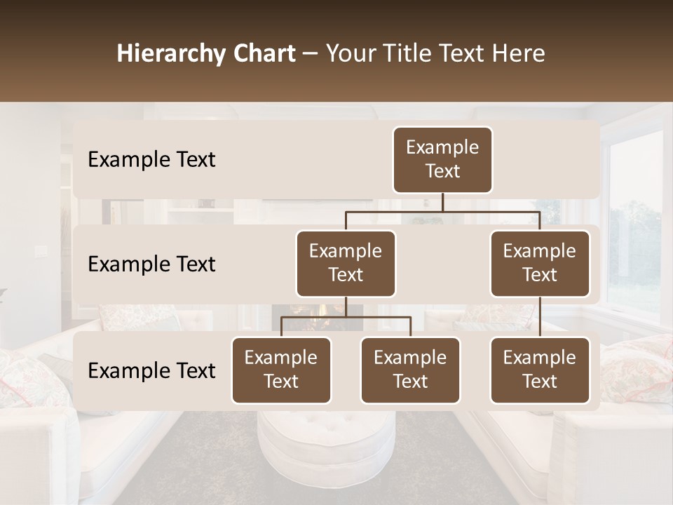 A Living Room Filled With Furniture And A Fire Place PowerPoint Template