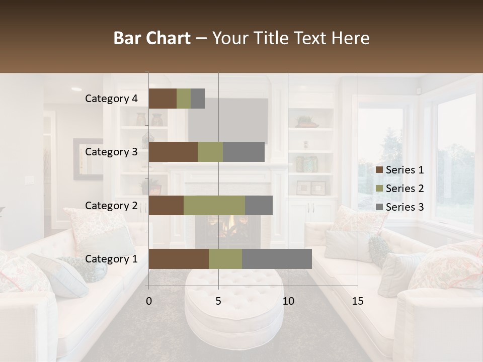 A Living Room Filled With Furniture And A Fire Place PowerPoint Template