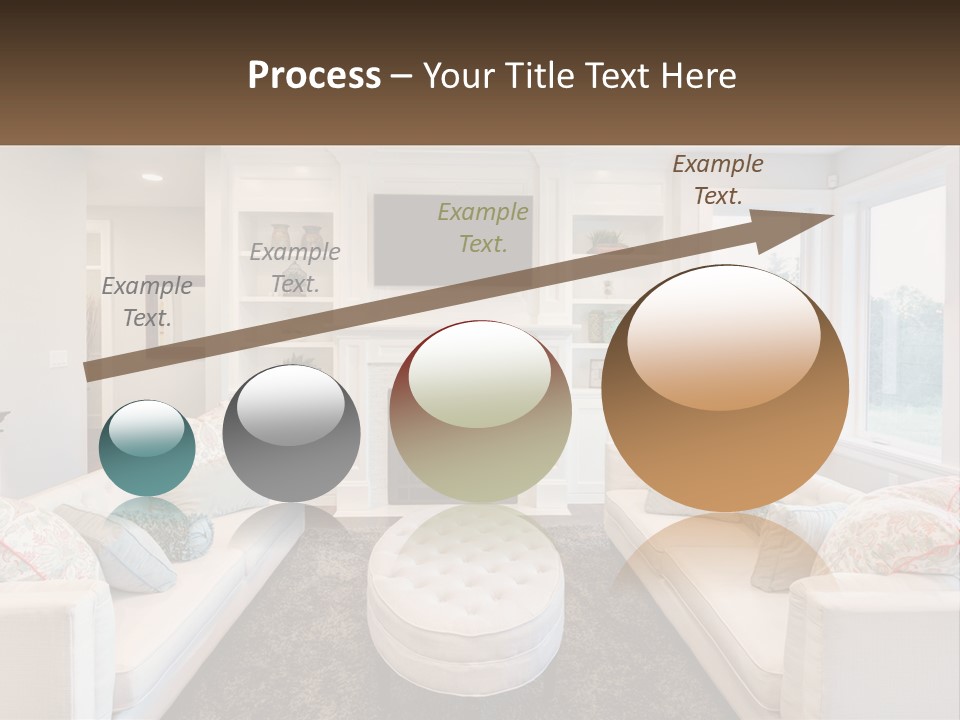 A Living Room Filled With Furniture And A Fire Place PowerPoint Template