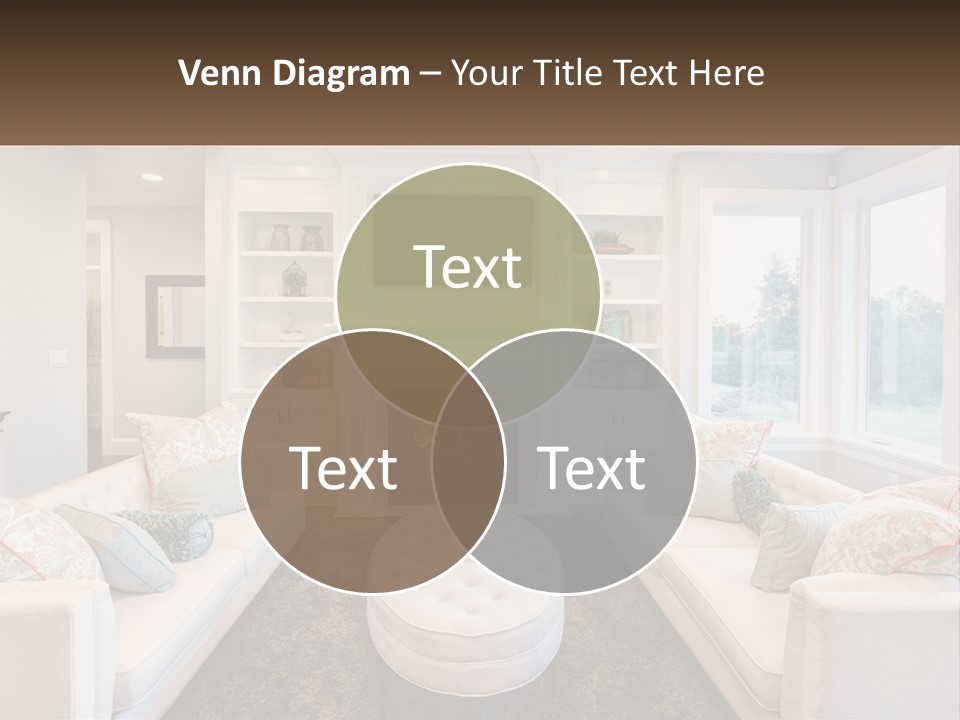 A Living Room Filled With Furniture And A Fire Place PowerPoint Template