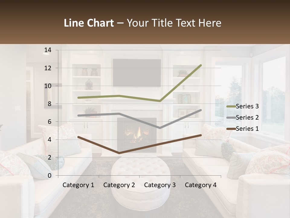 A Living Room Filled With Furniture And A Fire Place PowerPoint Template