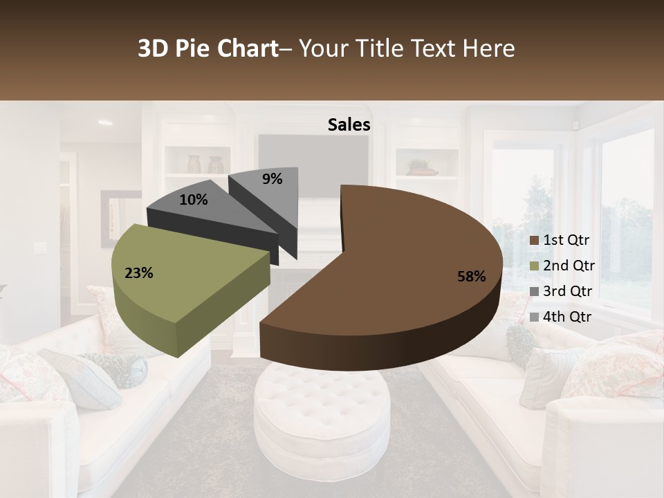 A Living Room Filled With Furniture And A Fire Place PowerPoint Template