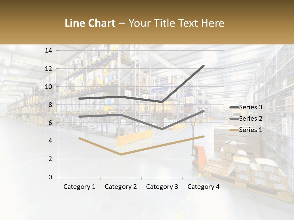 A Large Warehouse Filled With Lots Of Boxes PowerPoint Template