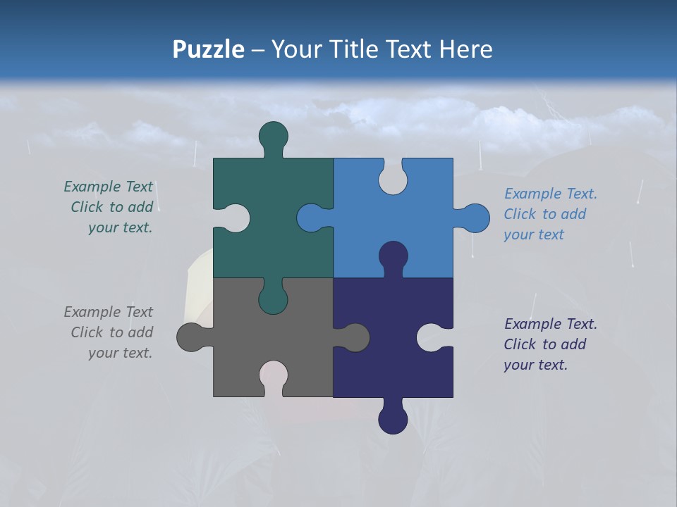 A Group Of People Holding Umbrellas In The Middle Of A Field PowerPoint Template