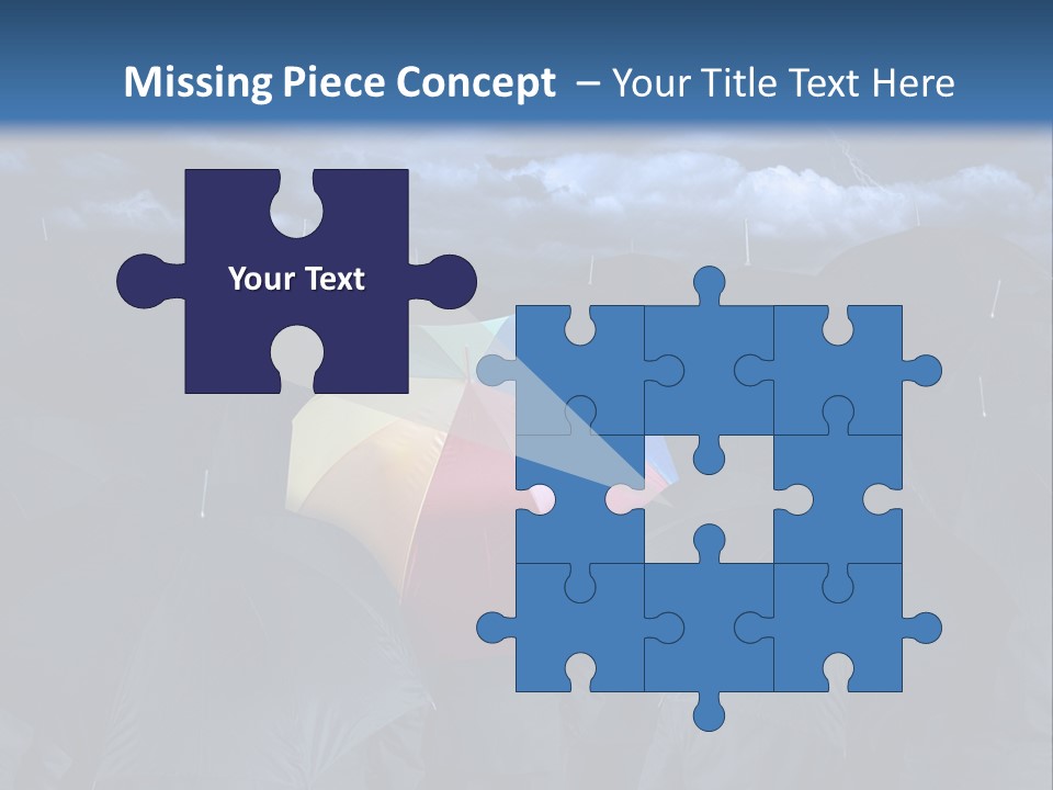 A Group Of People Holding Umbrellas In The Middle Of A Field PowerPoint Template